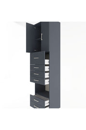 Hyperion Dolap 3 Raflı 6 Çekmeceli 2 Kapaklı 60x44x243 - S65M046V5B