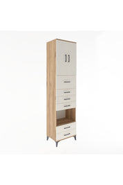 Hyperion Dolap 3 Raflı 6 Çekmeceli 2 Kapaklı 60x44x243 - S65M046V7B