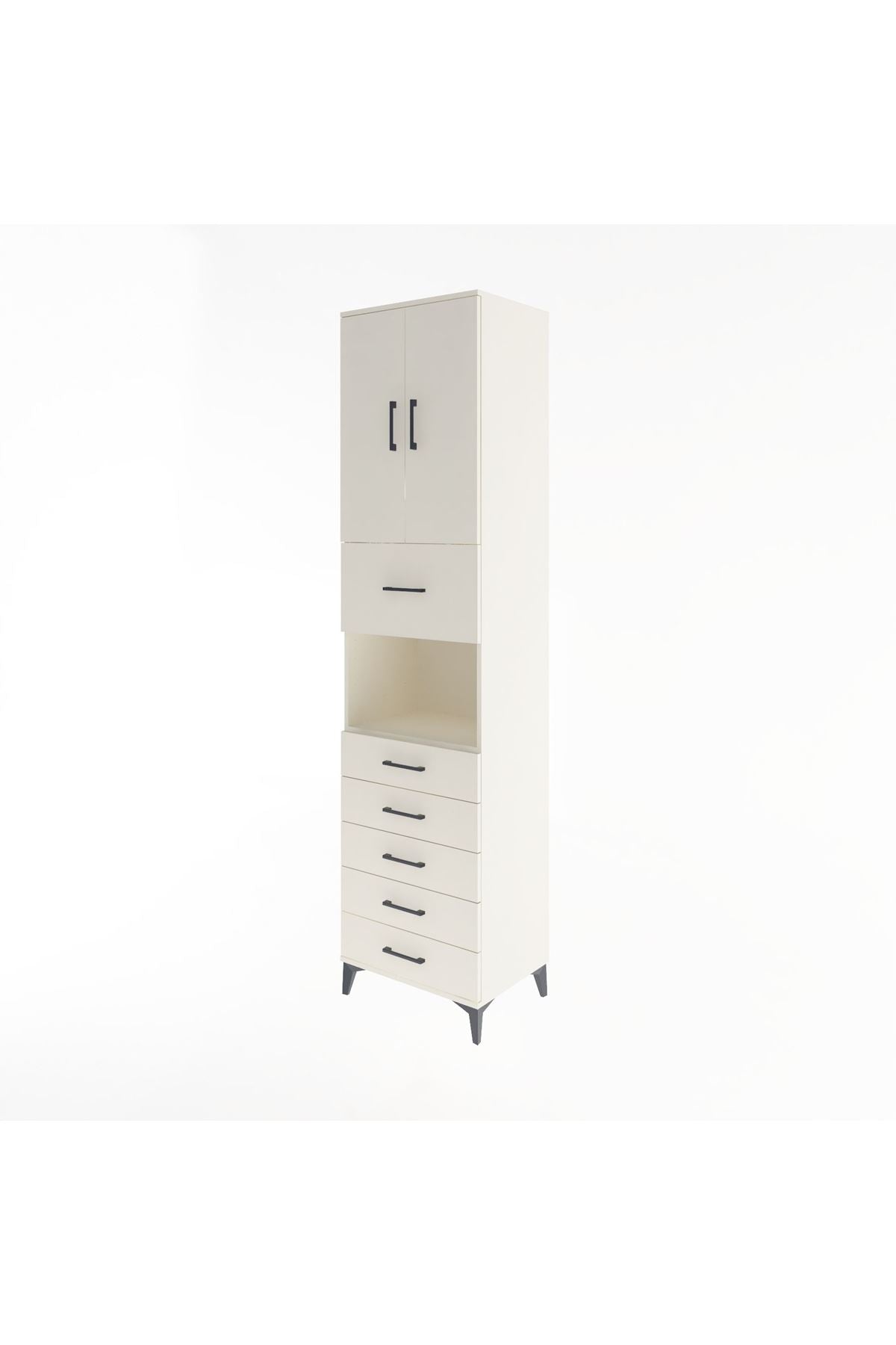 Hyperion Dolap 3 Raflı 6 Çekmeceli 2 Kapaklı 60x44x243 - S65M047V1B