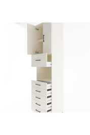 Hyperion Dolap 3 Raflı 6 Çekmeceli 2 Kapaklı 60x44x243 - S65M047V1B
