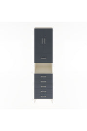 Hyperion Dolap 3 Raflı 6 Çekmeceli 2 Kapaklı 60x44x243 - S65M047V2B