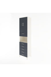 Hyperion Dolap 3 Raflı 6 Çekmeceli 2 Kapaklı 60x44x243 - S65M047V2B