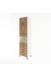 Hyperion Dolap 3 Raflı 6 Çekmeceli 2 Kapaklı 60x44x243 - S65M047V3B