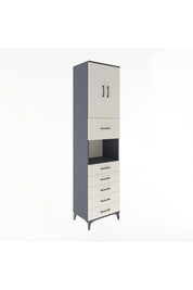 Hyperion Dolap 3 Raflı 6 Çekmeceli 2 Kapaklı 60x44x243 - S65M047V4B