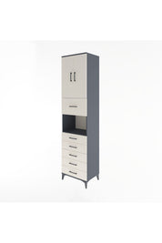 Hyperion Dolap 3 Raflı 6 Çekmeceli 2 Kapaklı 60x44x243 - S65M047V4B