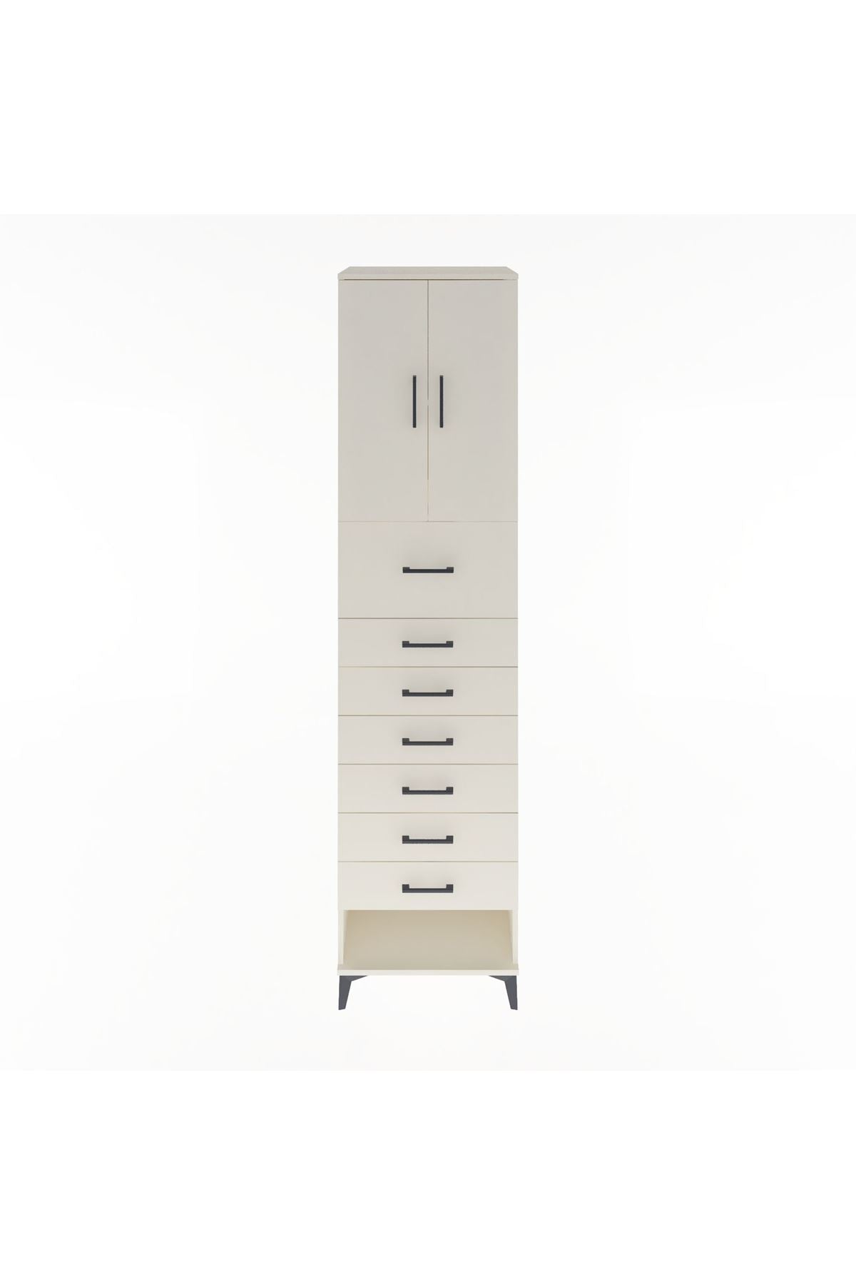 Hyperion Dolap 2 Raflı 7 Çekmeceli 2 Kapaklı 60x44x243 - S65M049V1B