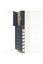 Hyperion Dolap 2 Raflı 7 Çekmeceli 2 Kapaklı 60x44x243 - S65M049V2B