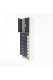 Hyperion Dolap 2 Raflı 7 Çekmeceli 2 Kapaklı 60x44x243 - S65M049V2B
