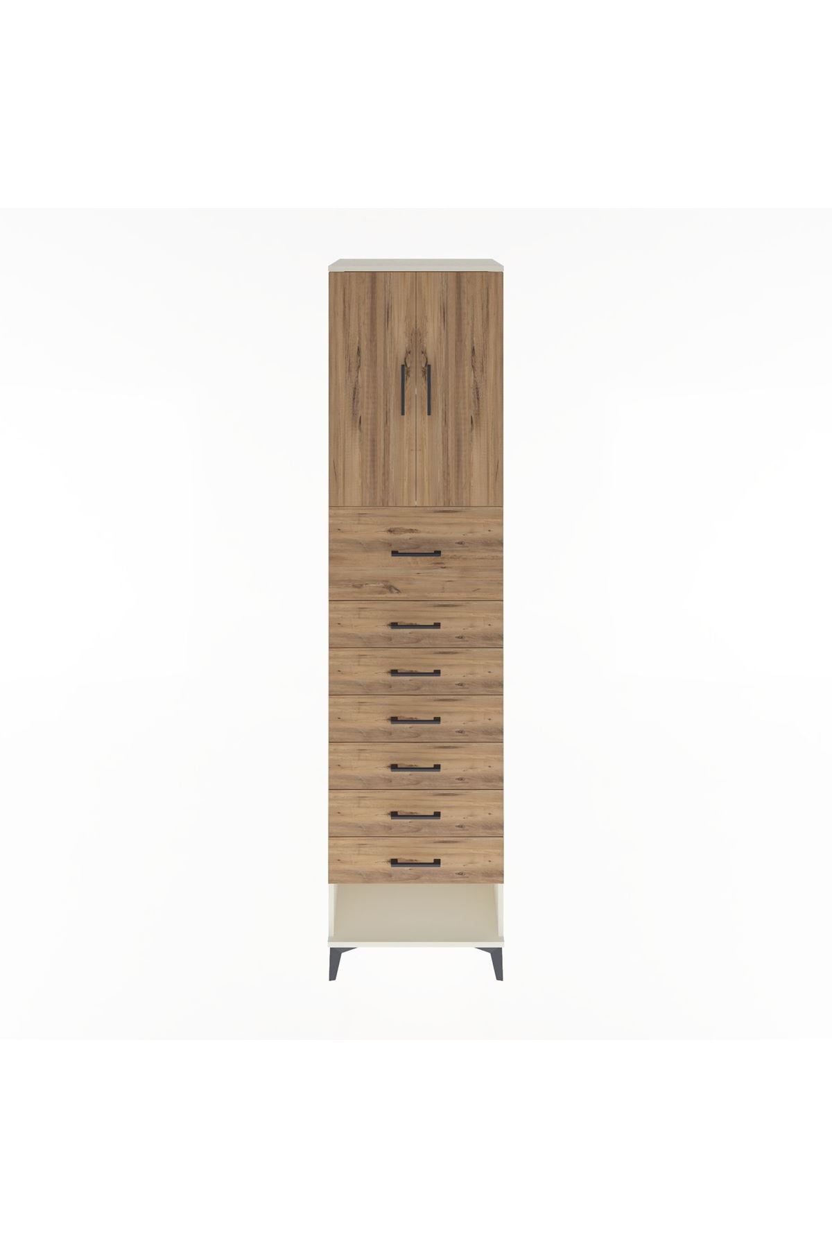 Hyperion Dolap 2 Raflı 7 Çekmeceli 2 Kapaklı 60x44x243 - S65M049V3B