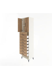Hyperion Dolap 2 Raflı 7 Çekmeceli 2 Kapaklı 60x44x243 - S65M049V3B