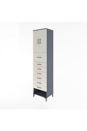 Hyperion Dolap 2 Raflı 7 Çekmeceli 2 Kapaklı 60x44x243 - S65M049V4B