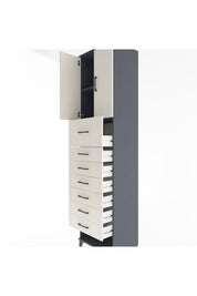 Hyperion Dolap 2 Raflı 7 Çekmeceli 2 Kapaklı 60x44x243 - S65M049V4B