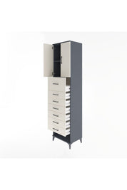 Hyperion Dolap 2 Raflı 7 Çekmeceli 2 Kapaklı 60x44x243 - S65M049V4B