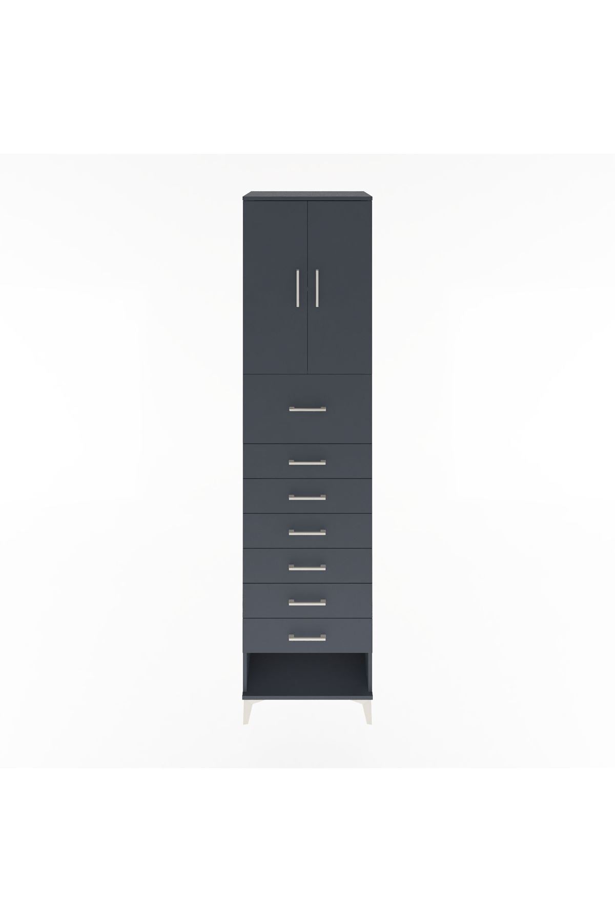 Hyperion Dolap 2 Raflı 7 Çekmeceli 2 Kapaklı 60x44x243 - S65M049V5B