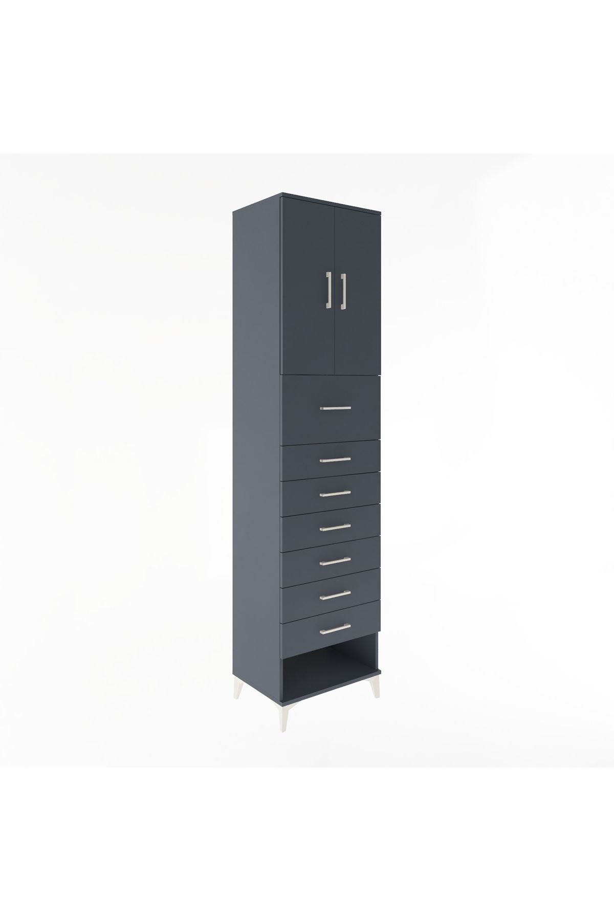 Hyperion Dolap 2 Raflı 7 Çekmeceli 2 Kapaklı 60x44x243 - S65M049V5B