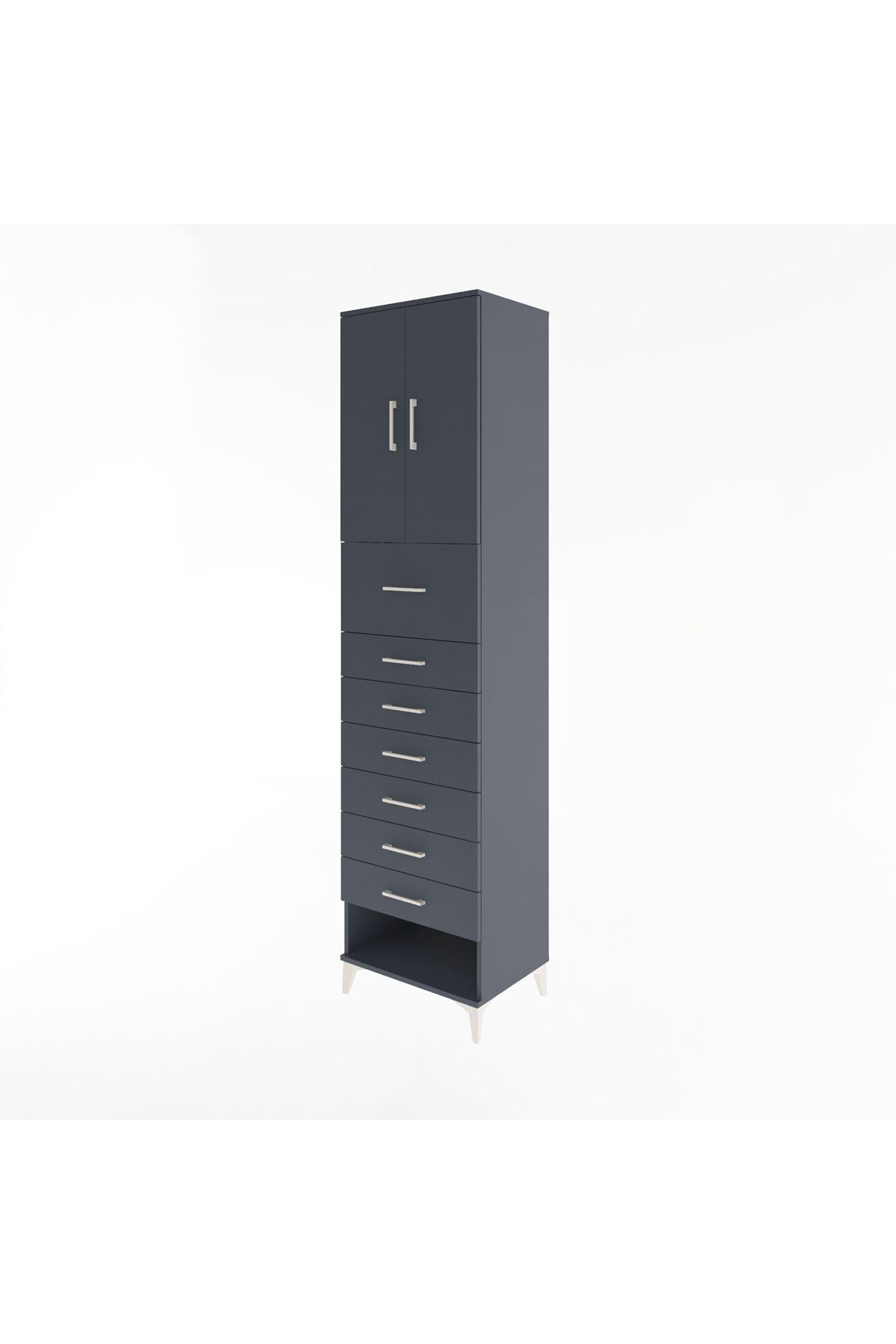 Hyperion Dolap 2 Raflı 7 Çekmeceli 2 Kapaklı 60x44x243 - S65M049V5B