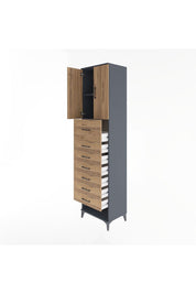Hyperion Dolap 2 Raflı 7 Çekmeceli 2 Kapaklı 60x44x243 - S65M049V6B