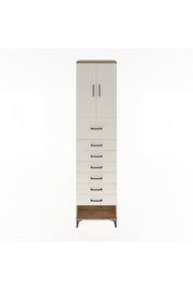 Hyperion Dolap 2 Raflı 7 Çekmeceli 2 Kapaklı 60x44x243 - S65M049V7B
