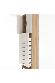 Hyperion Dolap 2 Raflı 7 Çekmeceli 2 Kapaklı 60x44x243 - S65M049V7B
