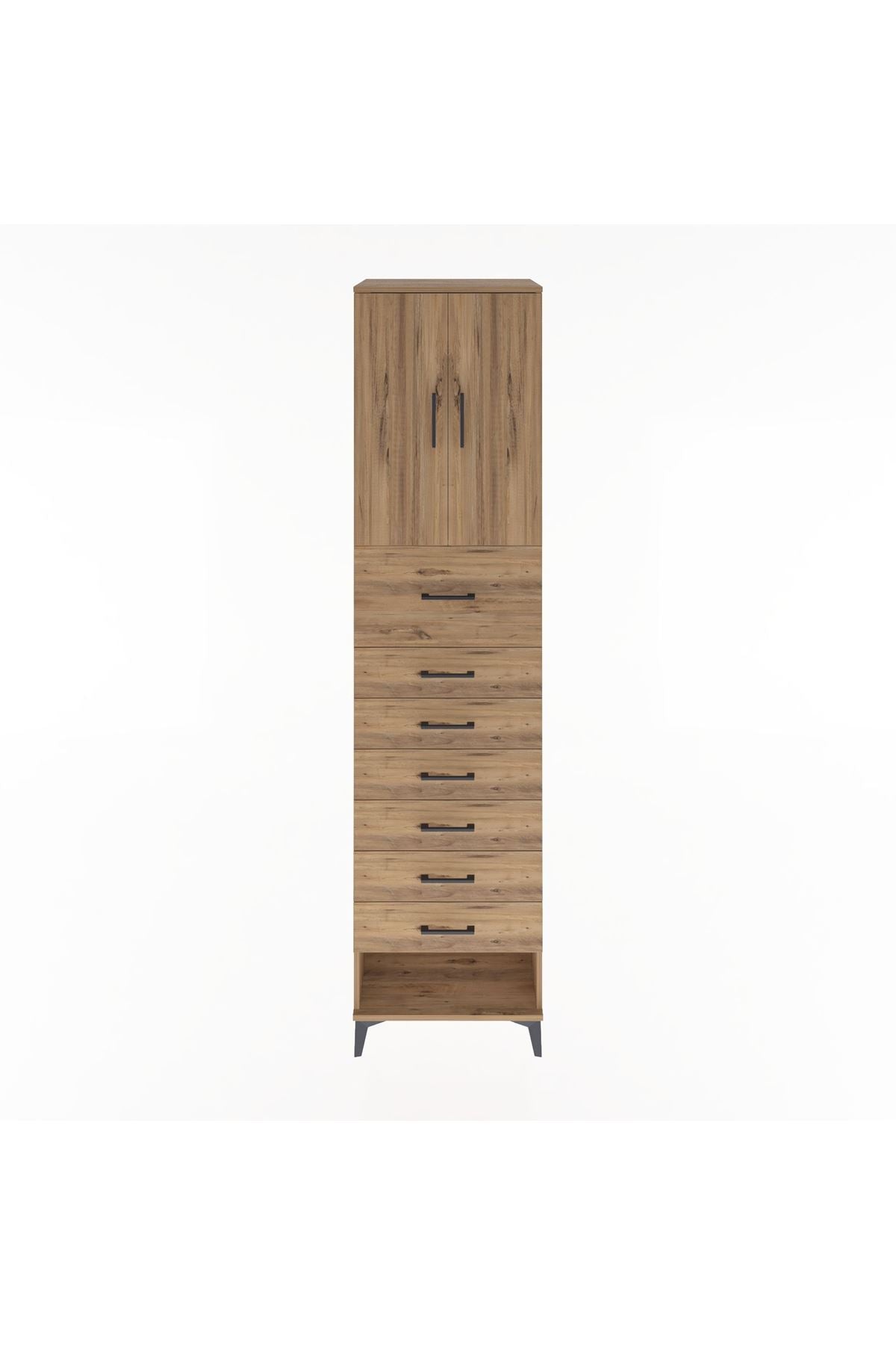 Hyperion Dolap 2 Raflı 7 Çekmeceli 2 Kapaklı 60x44x243 - S65M049V9B