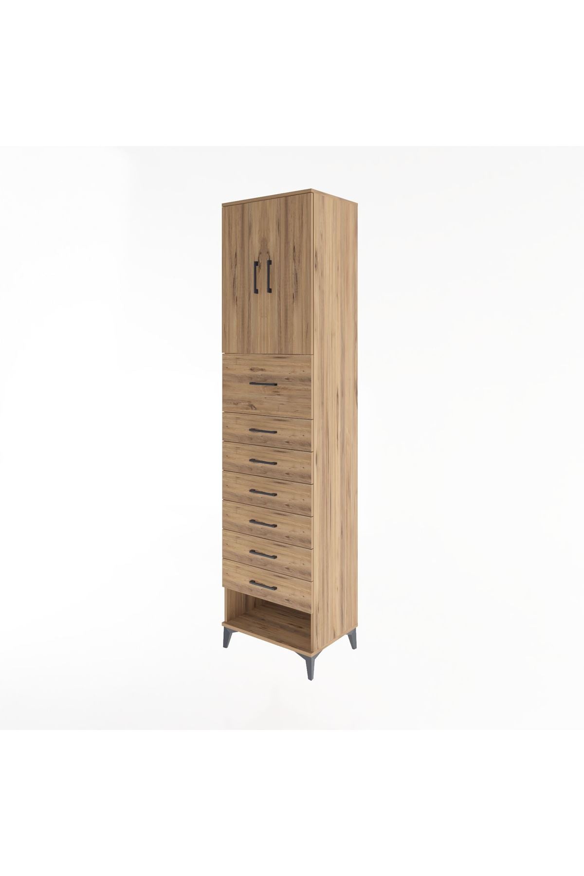 Hyperion Dolap 2 Raflı 7 Çekmeceli 2 Kapaklı 60x44x243 - S65M049V9B
