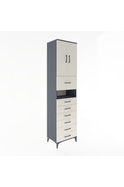 Hyperion Dolap 2 Raflı 7 Çekmeceli 2 Kapaklı 60x44x243 - S65M050V4B