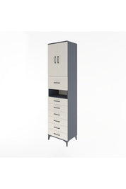 Hyperion Dolap 2 Raflı 7 Çekmeceli 2 Kapaklı 60x44x243 - S65M050V4B