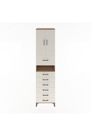Hyperion Dolap 2 Raflı 7 Çekmeceli 2 Kapaklı 60x44x243 - S65M050V7B
