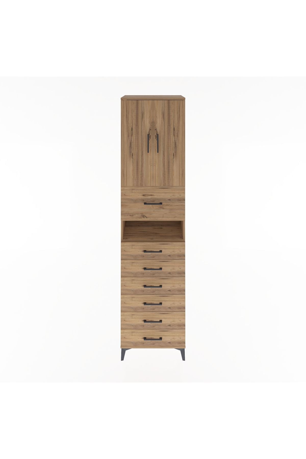 Hyperion Dolap 2 Raflı 7 Çekmeceli 2 Kapaklı 60x44x243 - S65M050V9B