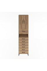 Hyperion Dolap 2 Raflı 7 Çekmeceli 2 Kapaklı 60x44x243