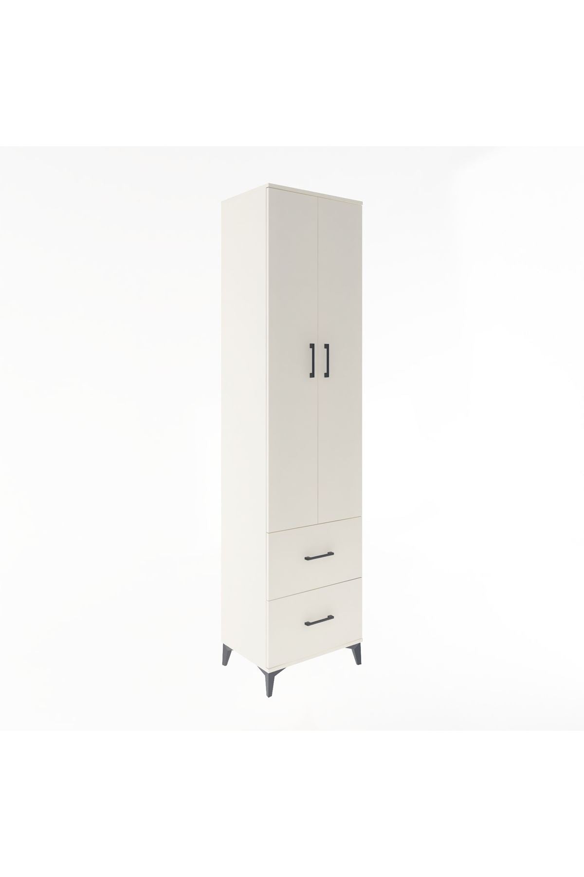Hyperion Dolap 5 Raflı 2 Çekmeceli 2 Kapaklı 60x44x243 - S65M051V1B