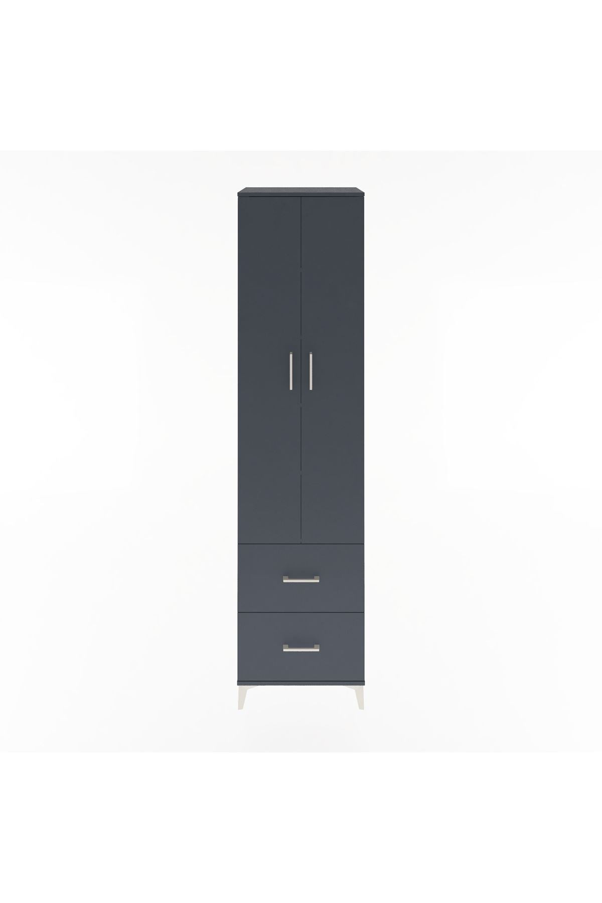 Hyperion Dolap 5 Raflı 2 Çekmeceli 2 Kapaklı 60x44x243 - S65M051V5B