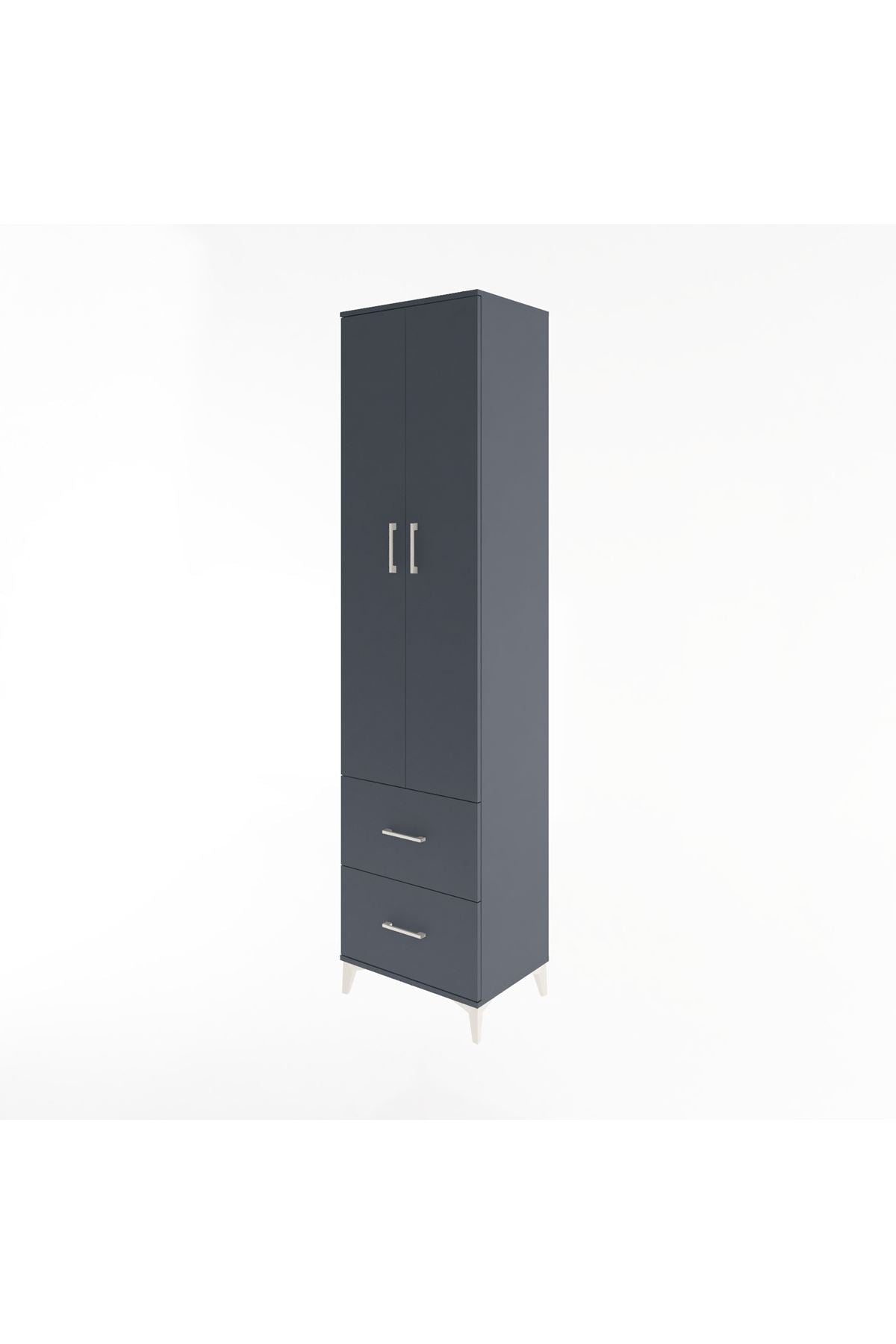 Hyperion Dolap 5 Raflı 2 Çekmeceli 2 Kapaklı 60x44x243 - S65M051V5B