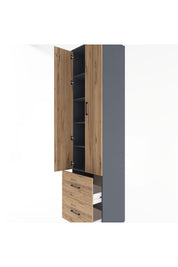 Hyperion Dolap 5 Raflı 2 Çekmeceli 2 Kapaklı 60x44x243 - S65M051V6B