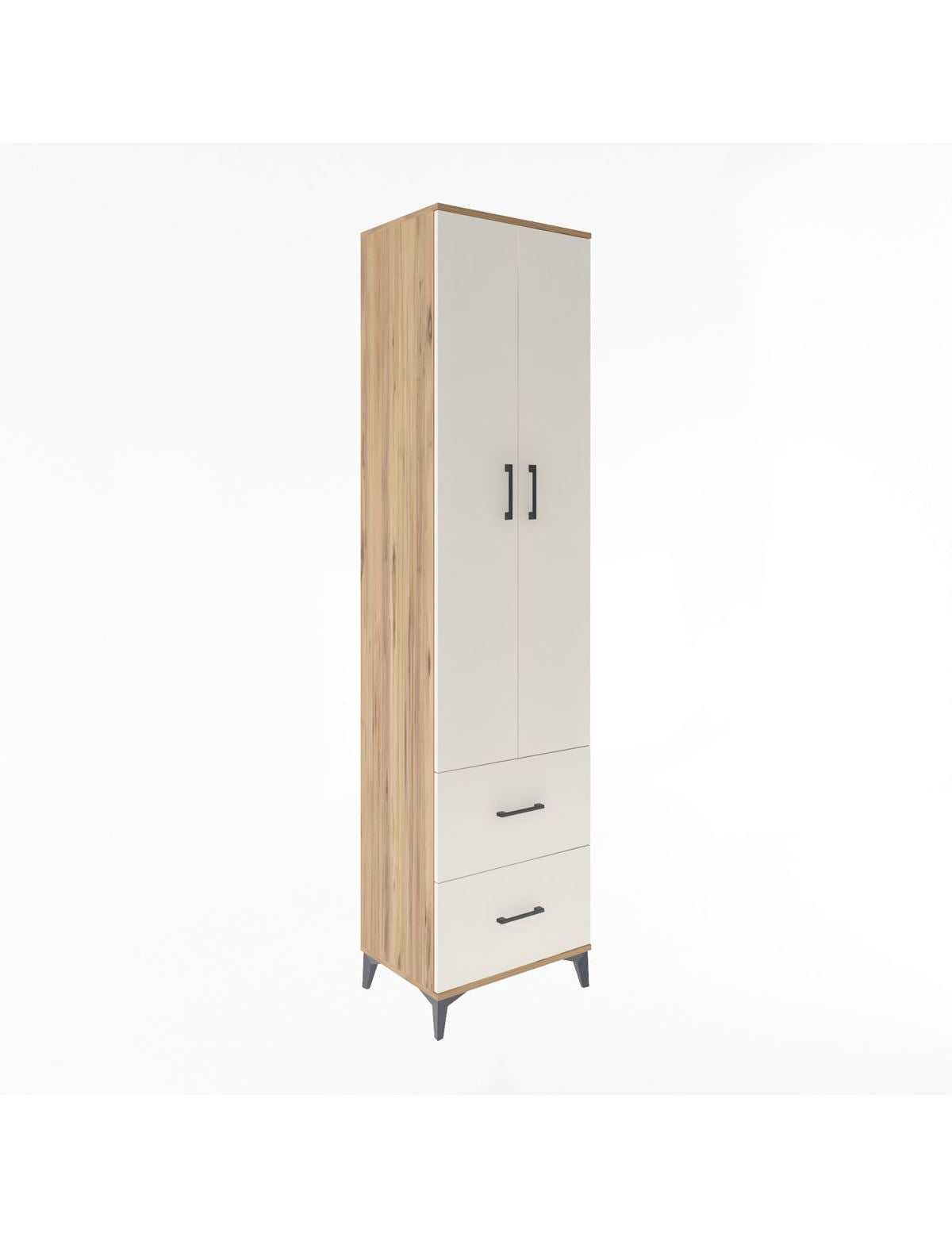 Hyperion Dolap 5 Raflı 2 Çekmeceli 2 Kapaklı 60x44x243 - S65M051V7B
