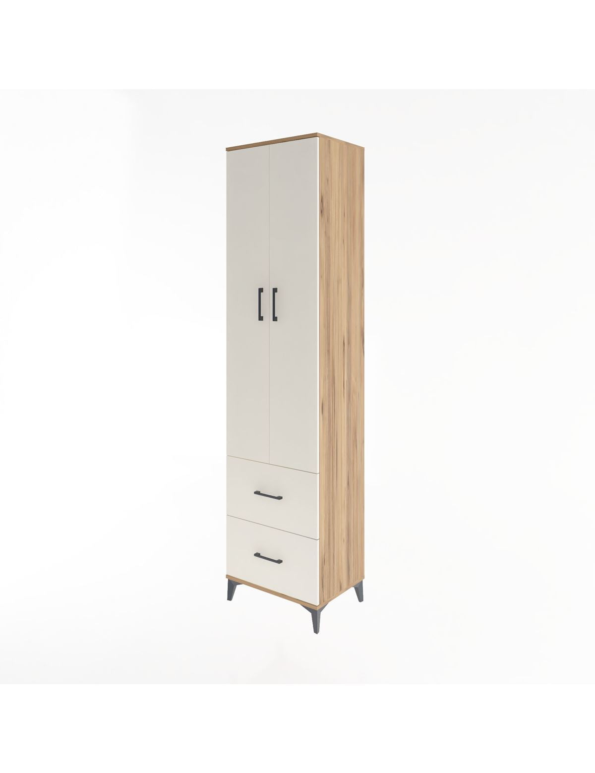 Hyperion Dolap 5 Raflı 2 Çekmeceli 2 Kapaklı 60x44x243 - S65M051V7B
