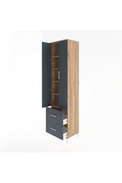 Hyperion Dolap 5 Raflı 2 Çekmeceli 2 Kapaklı 60x44x243 - S65M051V8B