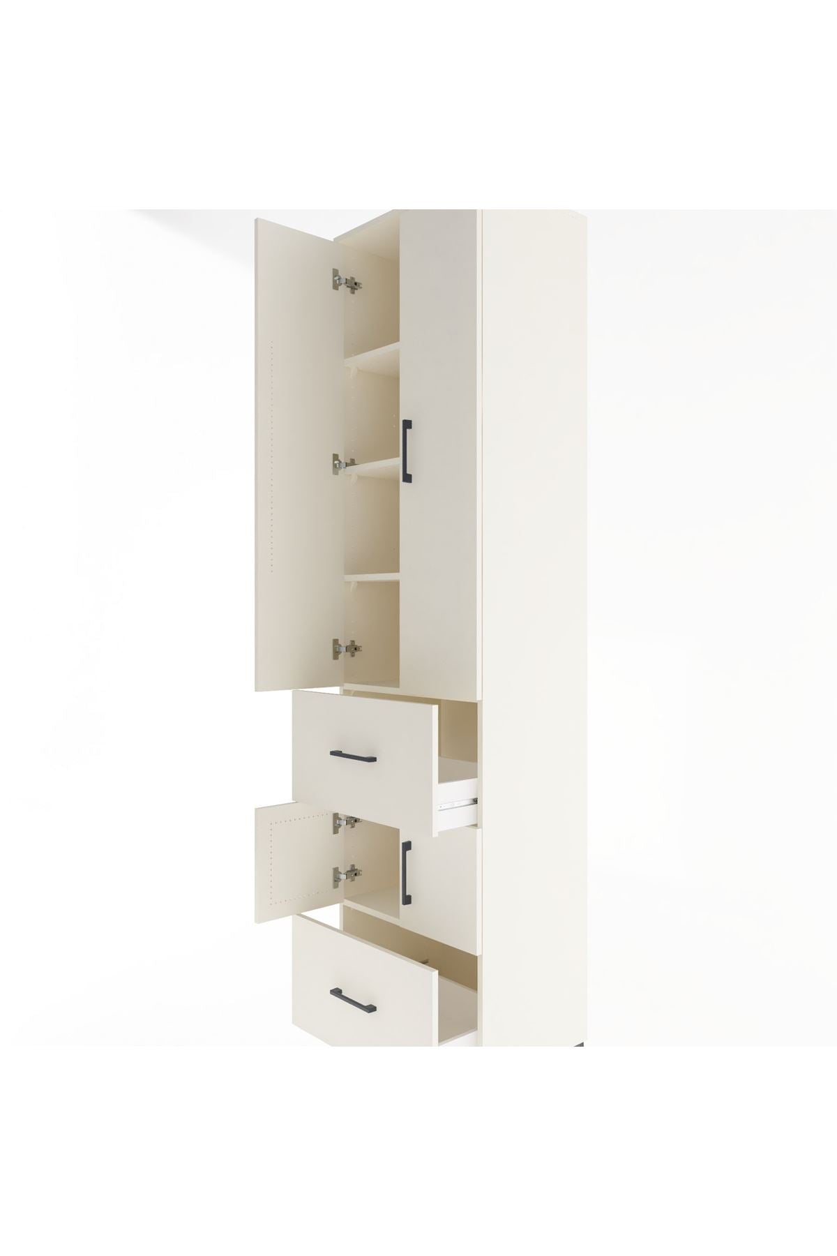 Hyperion Dolap 5 Raflı 2 Çekmeceli 4 Kapaklı 60x44x243 - S65M052V1B