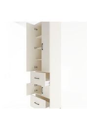 Hyperion Dolap 5 Raflı 2 Çekmeceli 4 Kapaklı 60x44x243 - S65M052V1B