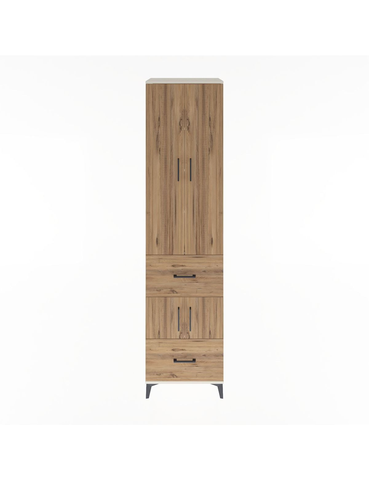 Hyperion Dolap 5 Raflı 2 Çekmeceli 4 Kapaklı 60x44x243 - S65M052V3B