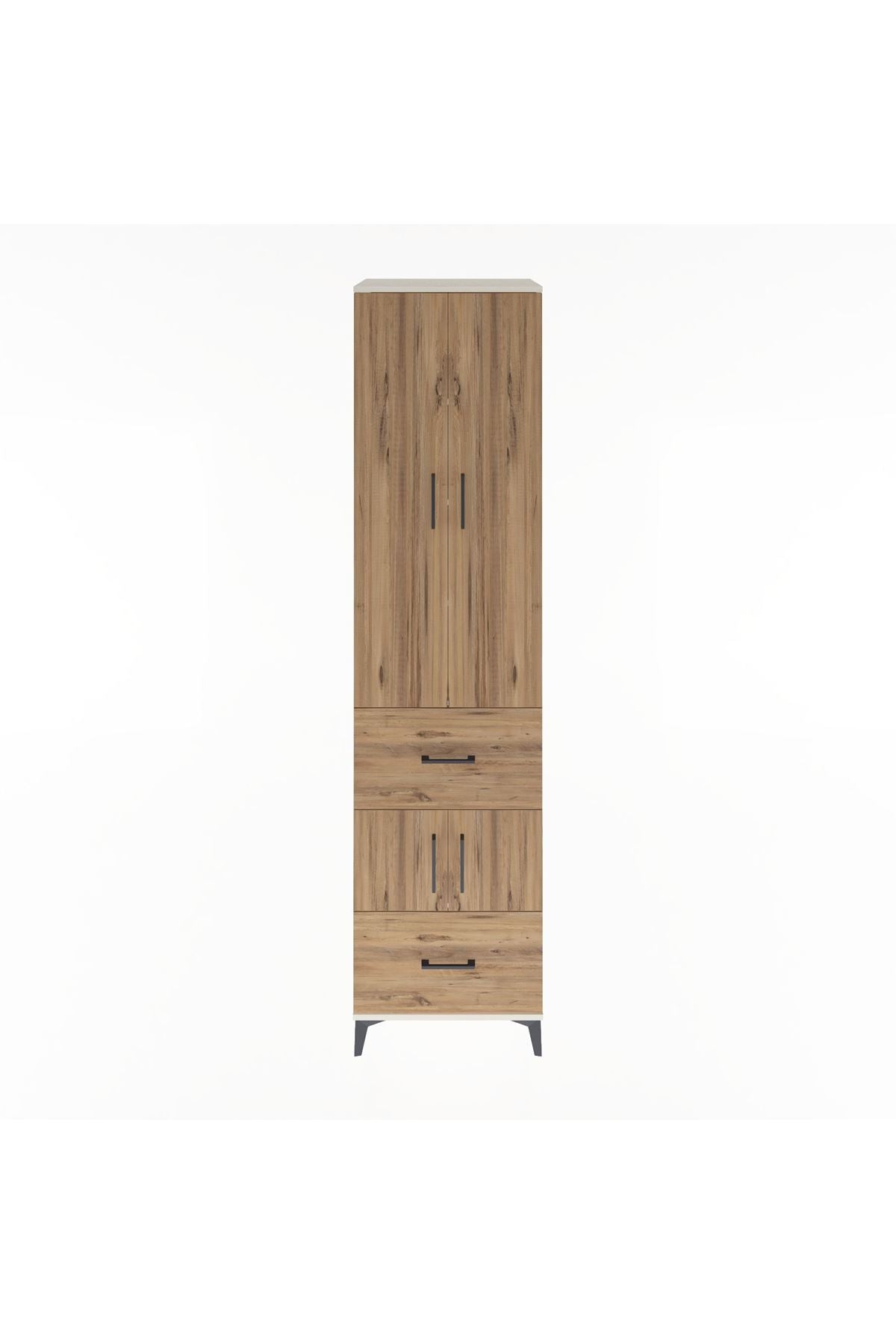 Hyperion Dolap 5 Raflı 2 Çekmeceli 4 Kapaklı 60x44x243 - S65M052V3B