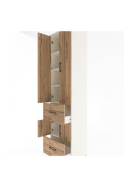 Hyperion Dolap 5 Raflı 2 Çekmeceli 4 Kapaklı 60x44x243 - S65M052V3B