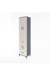 Hyperion Dolap 5 Raflı 2 Çekmeceli 4 Kapaklı 60x44x243 - S65M052V4B