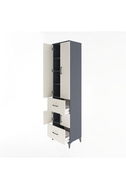 Hyperion Dolap 5 Raflı 2 Çekmeceli 4 Kapaklı 60x44x243 - S65M052V4B