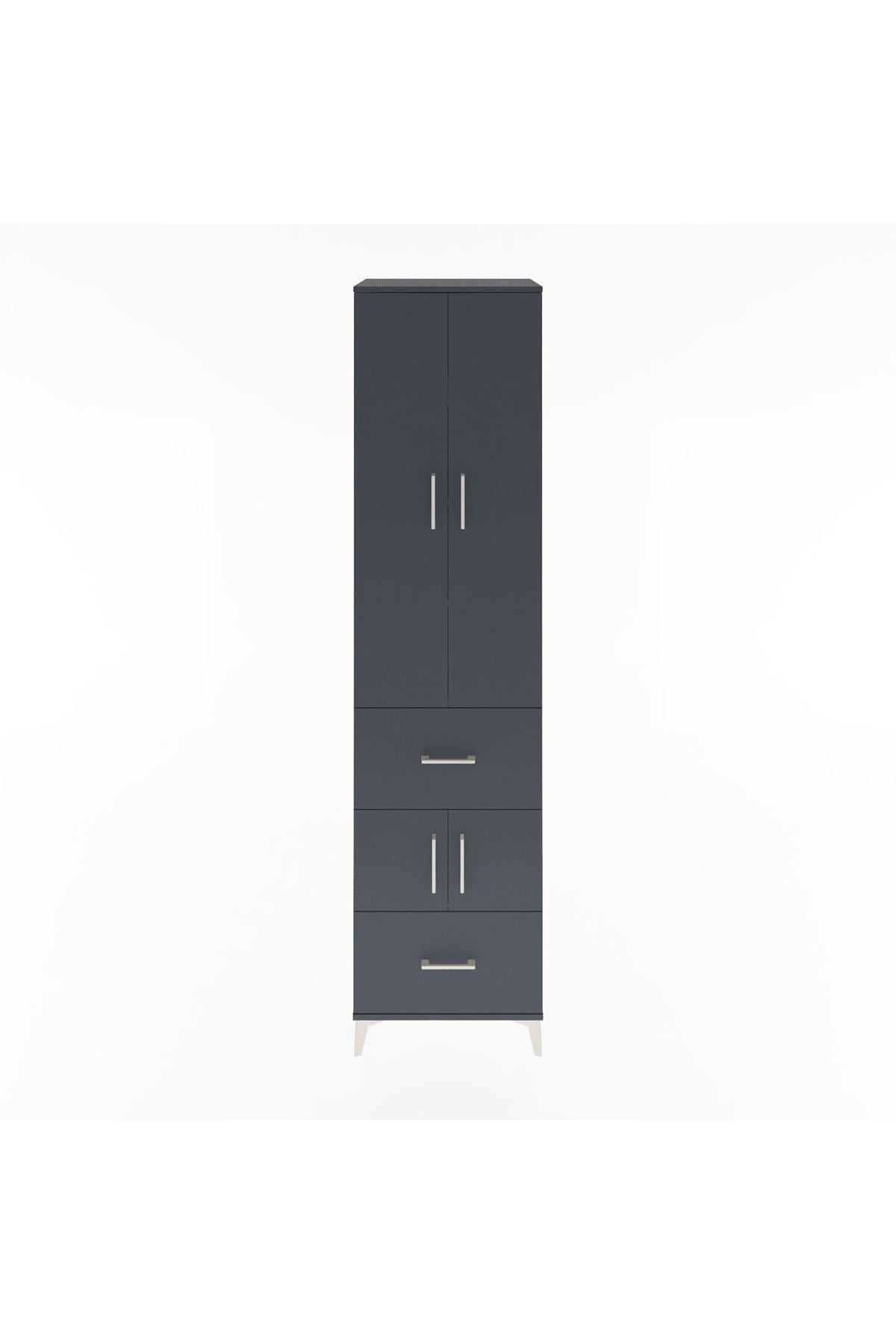 Hyperion Dolap 5 Raflı 2 Çekmeceli 4 Kapaklı 60x44x243 - S65M052V5B