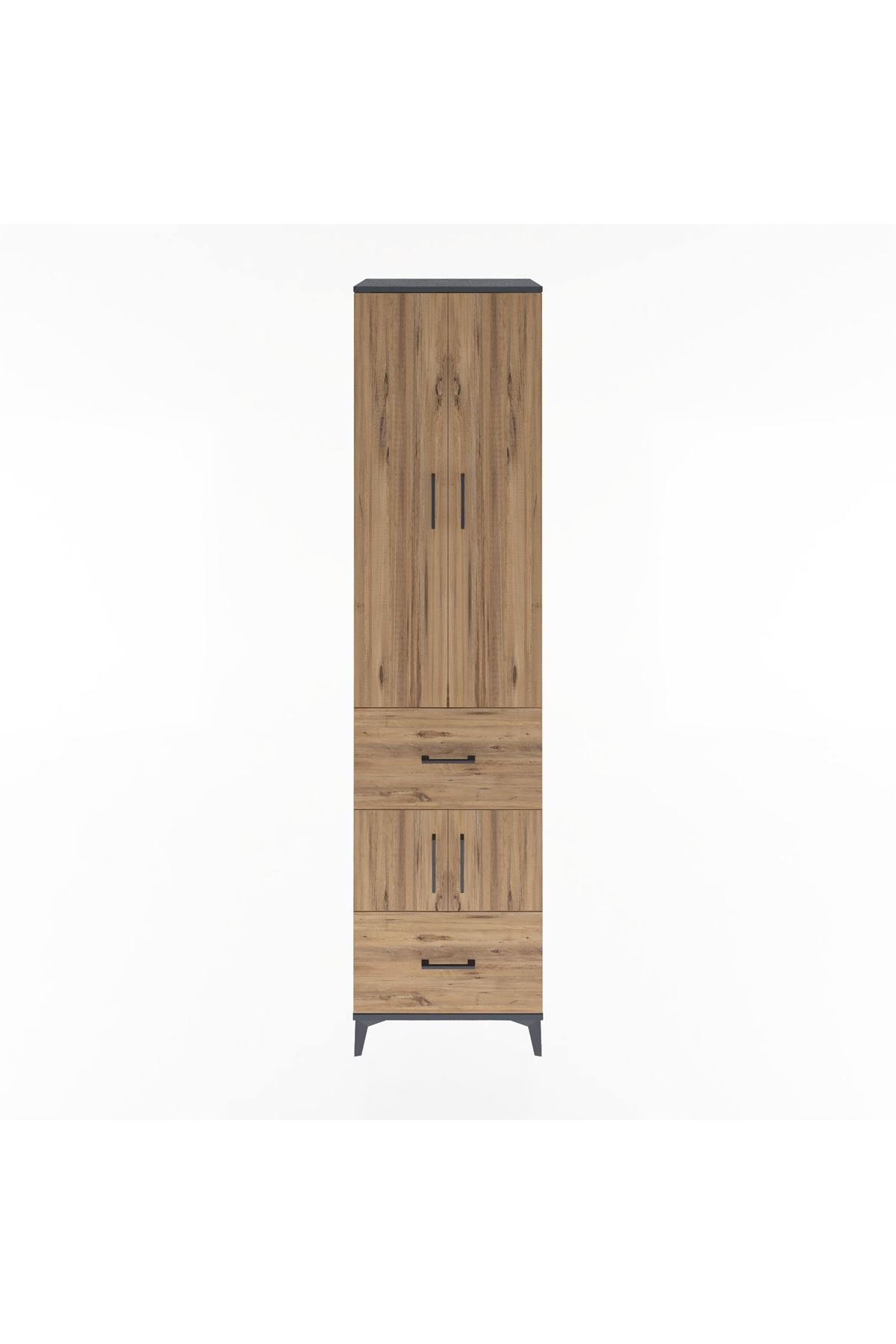 Hyperion Dolap 5 Raflı 2 Çekmeceli 4 Kapaklı 60x44x243 - S65M052V6B