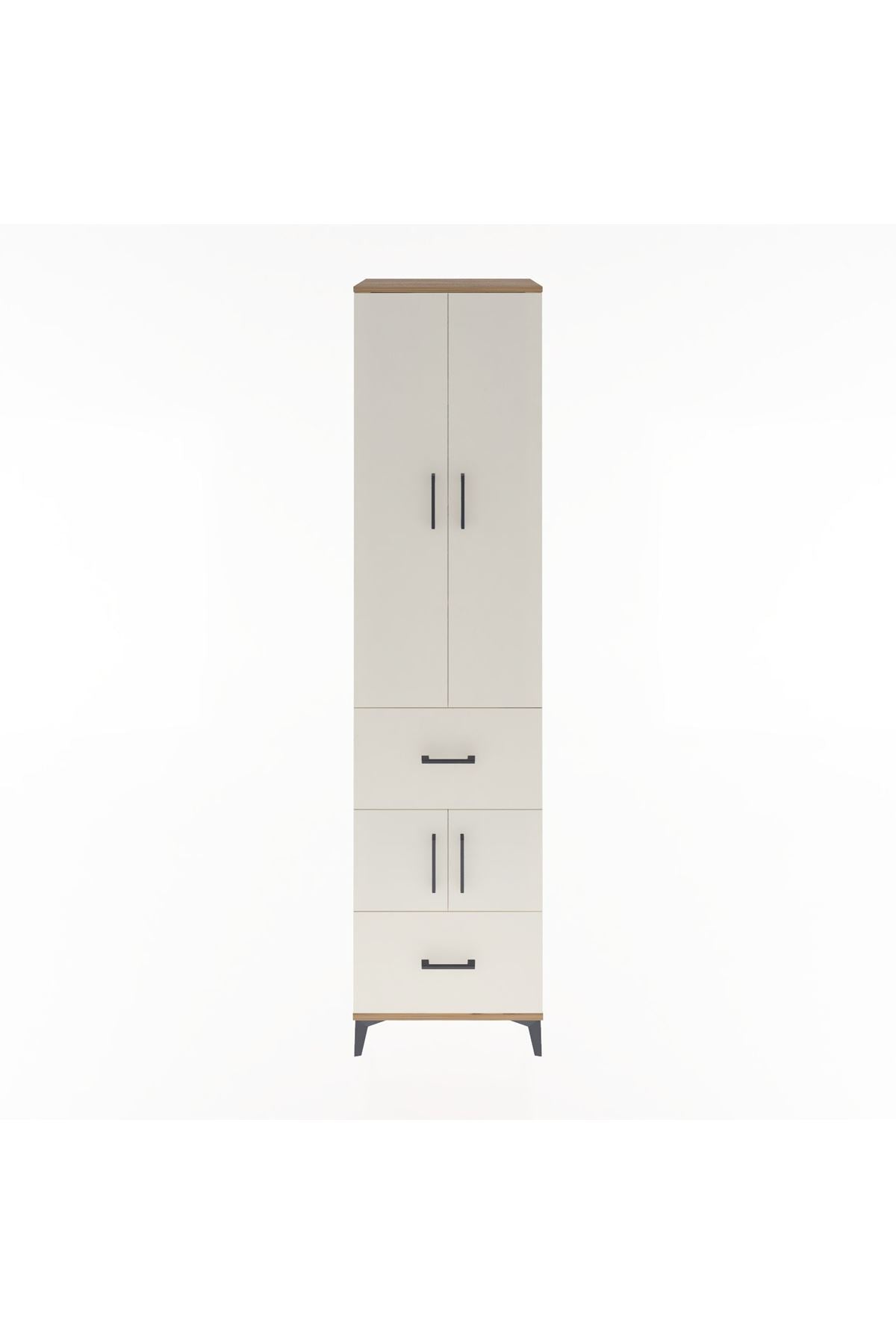 Hyperion Dolap 5 Raflı 2 Çekmeceli 4 Kapaklı 60x44x243 - S65M052V7B