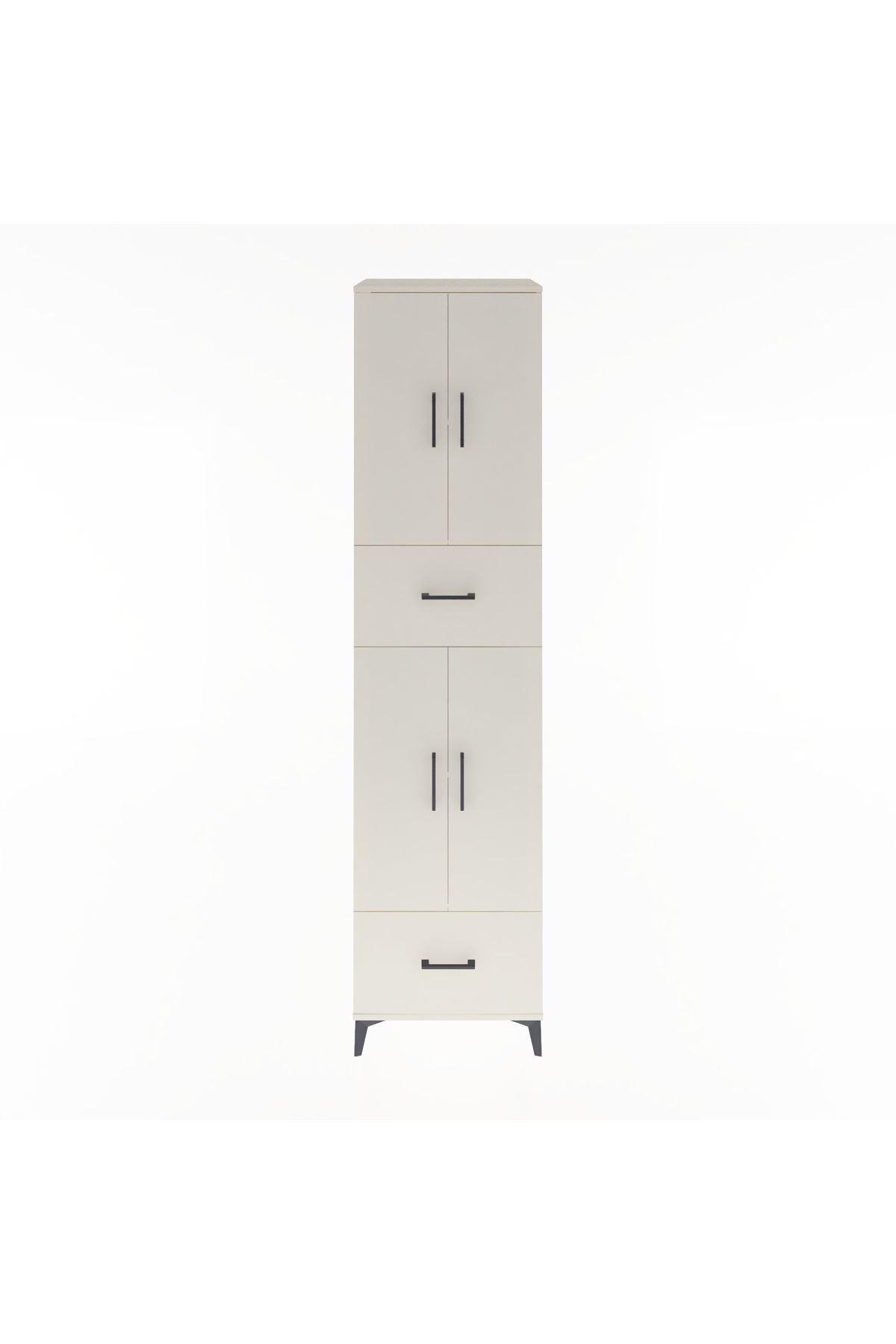 Hyperion Dolap 4 Raflı 2 Çekmeceli 4 Kapaklı 60x44x243 - S65M053V1B