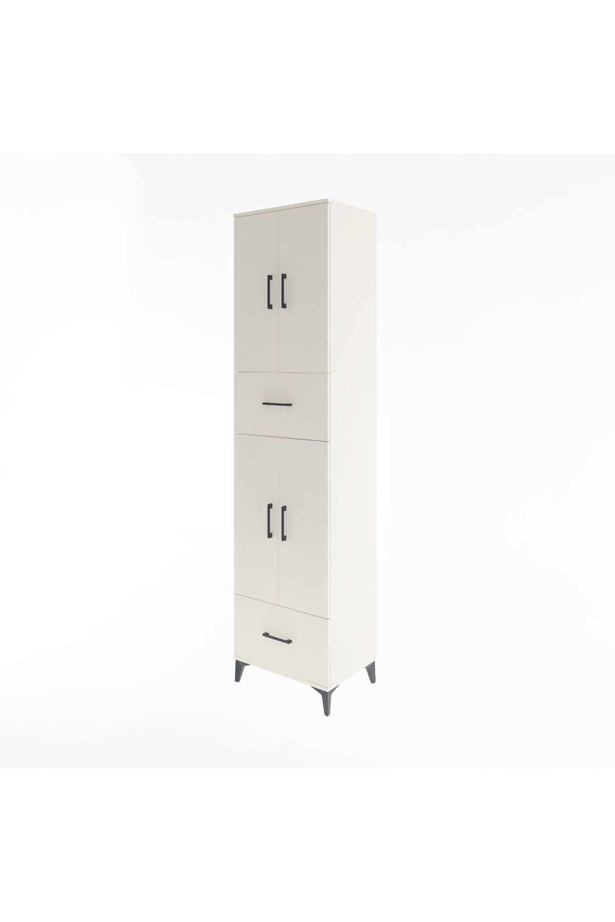 Hyperion Dolap 4 Raflı 2 Çekmeceli 4 Kapaklı 60x44x243 - S65M053V1B