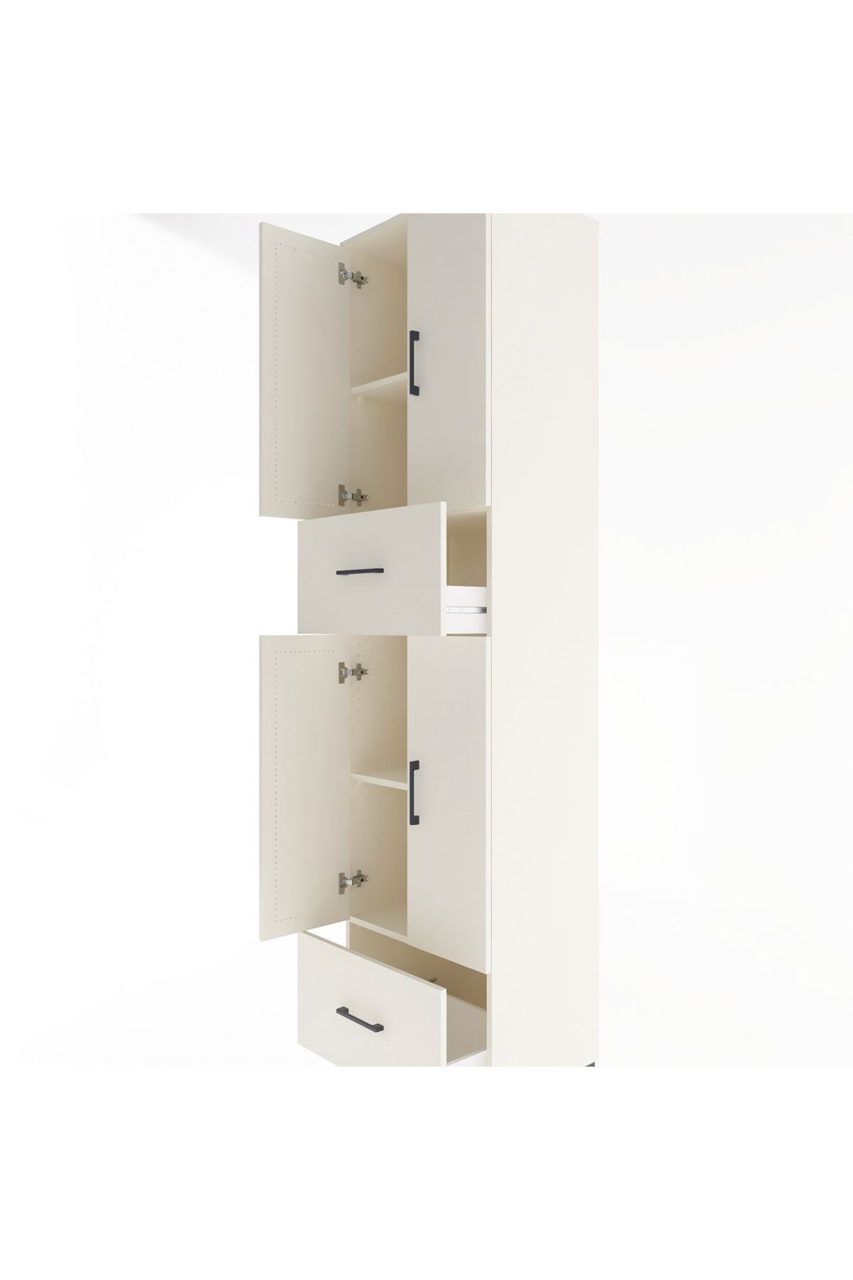 Hyperion Dolap 4 Raflı 2 Çekmeceli 4 Kapaklı 60x44x243 - S65M053V1B